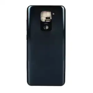 Xiaomi Uyumlu Redmi Note 9 Kasa Kapak Siyah Çıtalı