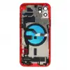 Apple Uyumlu iPhone 12 Kasa Kapak Kırmızı Dolu