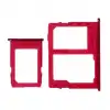 Samsung Uyumlu Galaxy J4 Plus J415 Sim Kart Tepsisi Kırmızı Çift
