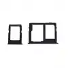 Samsung Uyumlu Galaxy J4 Plus J415 Sim Kart Tepsisi Siyah Çift