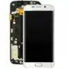 Samsung Uyumlu Galaxy S6 Edge G925 Lcd Ekran Dokunmatik Beyaz Servis Gh97-17162B