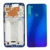 Xiaomi Uyumlu Redmi Note 8 Kasa Kapak Mavi Çıtalı