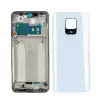Xiaomi Uyumlu Redmi Note 9 Pro Kasa Kapak Beyaz Çıtalı