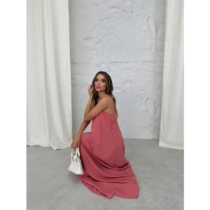 Aerobin uzun elbise pembe pt