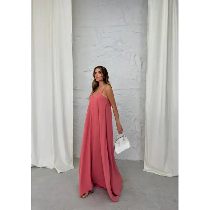 Aerobin uzun elbise pembe pt