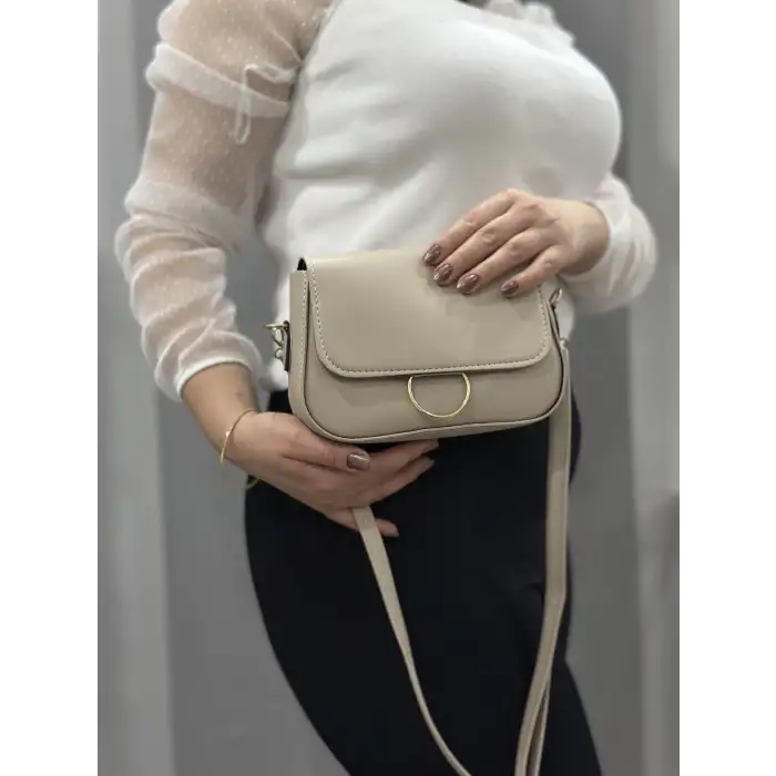 Bej cilt mossi çanta