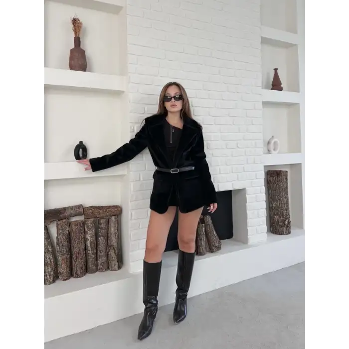 Fok ceket premıum kalite siyah st255860