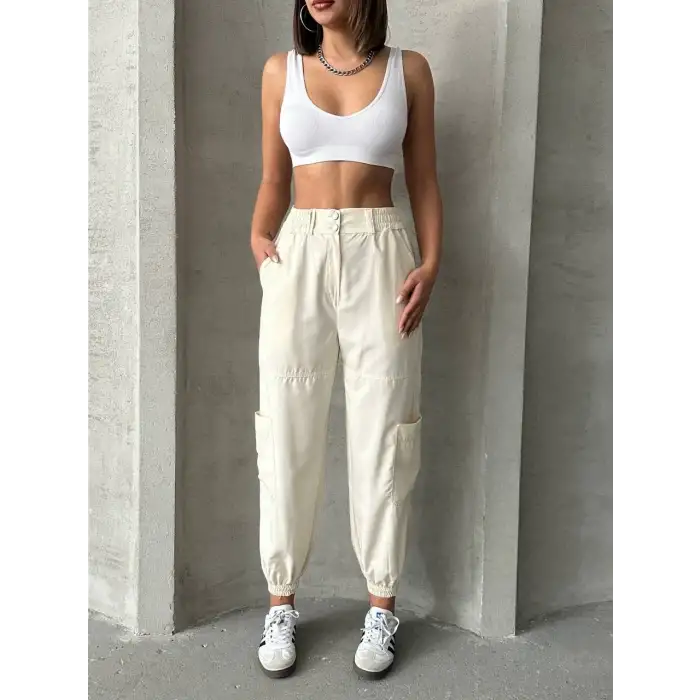 Jogger lastik paça pantolon