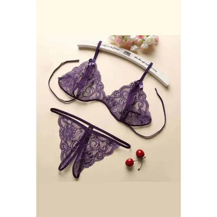 Kadın Dantelli Sütyen Külot Takımı 5li Set