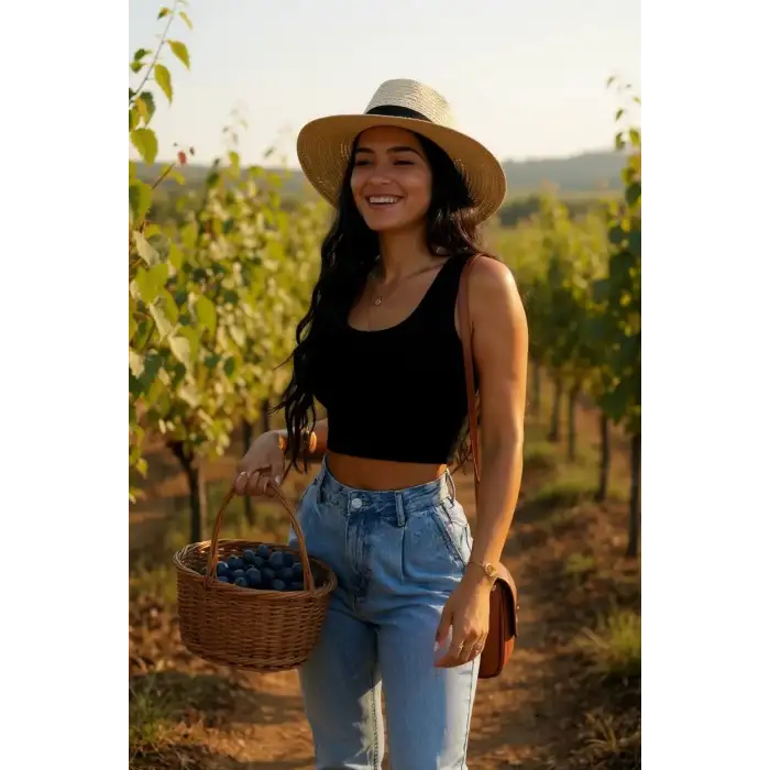 Kadın Siyah Kare Yaka Crop Top Bluz – Şık, Rahat ve Kolay Kombinlenebilir