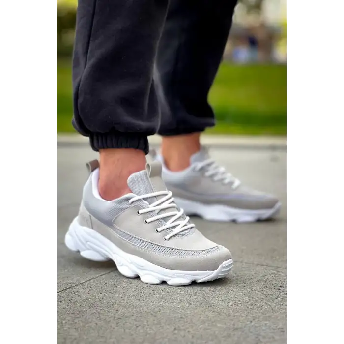 KB-707  Kuback Taş Süet Yüksek Taban Bağcıklı Günlük Erkek Ayakkabı