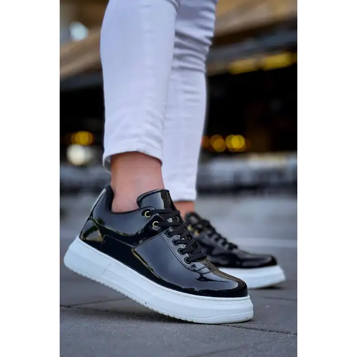 KB-X20 Kuback Siyah Rugan  Günlük Erkek Ayakkabı