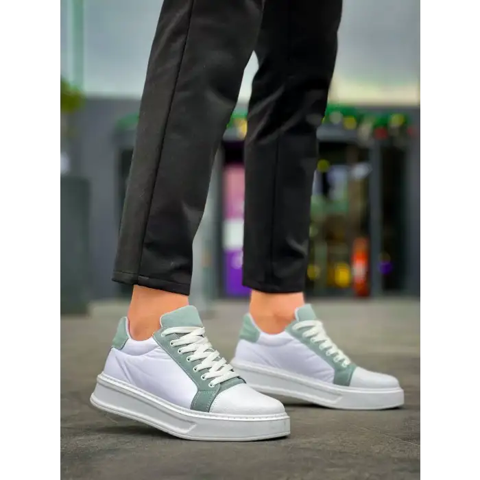 KB-X46 Kuback Beyaz Bebe Mavi Yüksek Beyaz Taban Günlük Spor Ayakkabı