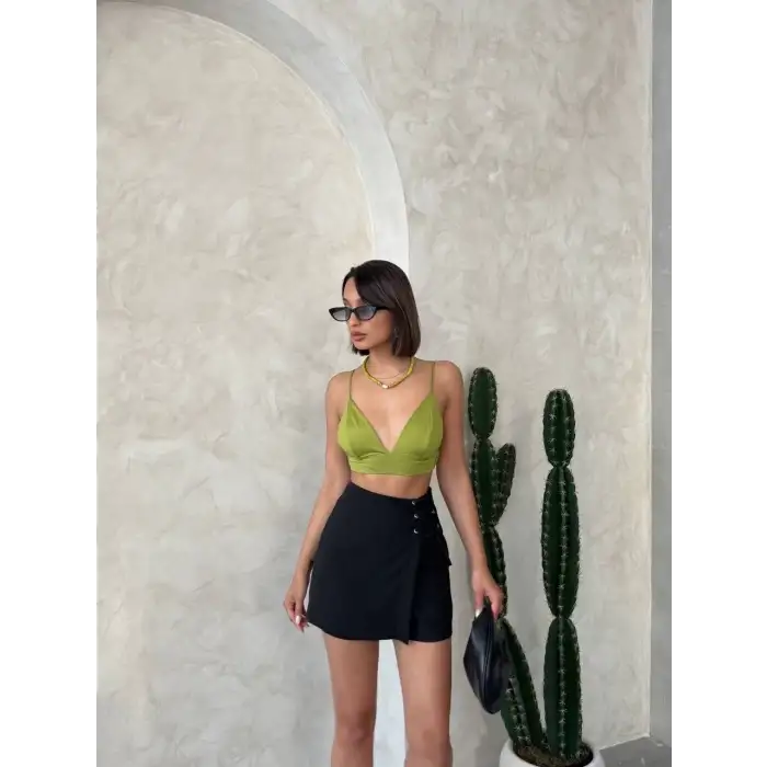 Kuş gözü şort etek s25819