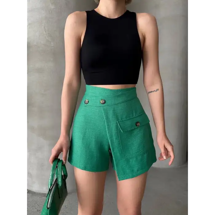 Tek cepli şort etek