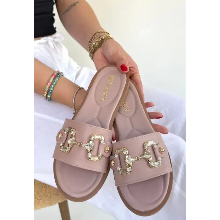 Toha Pudra Cilt Tokalı Terlik