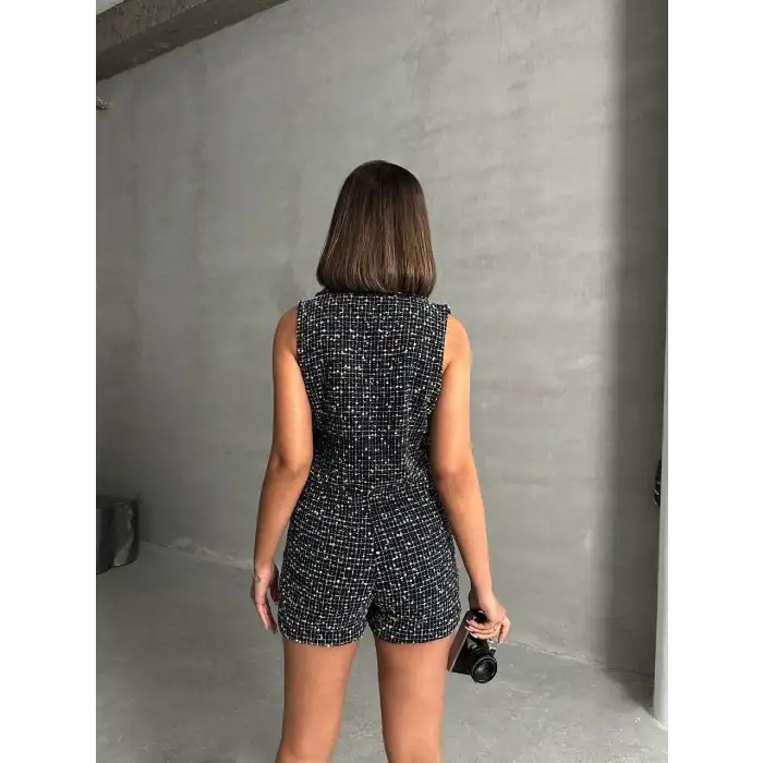 Yelekli şort takım