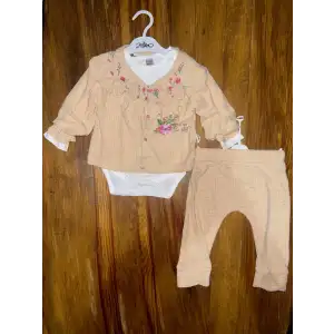 3-12 aylık üçlü takım bej