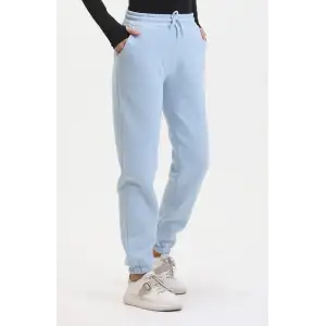 3 iplik şardonlu paça lastikli eşofman bebe mavi is001