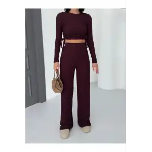 Bubble alt üst takım bordo pt510446