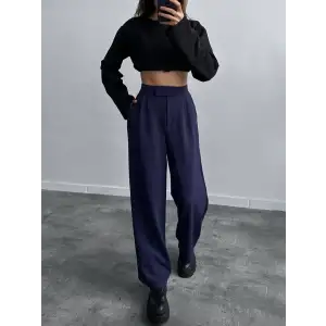 Cırtlı palazzo pantolon