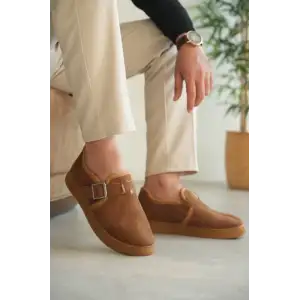 KB-KX1 Kuback Taba Kürklü Günlük Erkek Ayakkabı