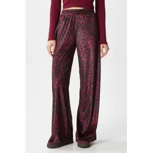 Leopar desen pantolon