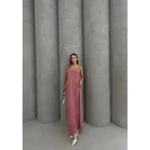 Piliseli uzun elbise