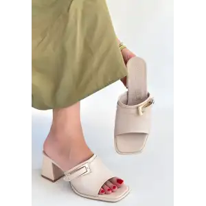 Ziva Bej Cilt Topuklu Terlik