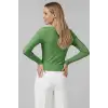 Çıtçıt Detaylı Bluz Yeşil T4343