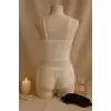 Kadın Beyaz Dantel Bralet Şort Takımı – Romantik ve Zarif İç Giyim