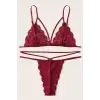 Kadın Bordo Dantel Sütyen Külot Takımı – Modern, Konforlu ve Günlük Kombinlere Uygun