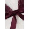 Kadın Bordo Dantelli & Kurdelalı Sütyen Külot Takımı – Modern, Konforlu ve Günlük Kombinlere Uygun
