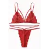 Kadın Kırmızı Dantel Sütyen Külot Takımı – Modern, Konforlu ve Günlük Kombinlere Uygun