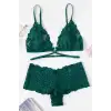 Kadın Yeşil Özel Şık Sütyen Külot Takımı – Modern, Konforlu ve Günlük Kombinlere Uygun