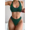 Kadın Yeşil Seamless Tanga Sütyen Takım – Modern, Konforlu ve Günlük Kombinlere Uygun