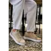 KB-112   Kuback Bej Triko Bağcıklı  Günlük Erkek  Ayakkabı