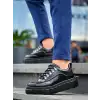 KB-X10 Kuback Siyah Rugan Siyah Yüksek Taban Günlük Spor Ayakkabı