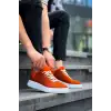 KB-X204 Kuback Turuncu Keten Beyaz Yüksek Taban Günlük Erkek Spor Ayakkabı