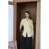 Tek cepli müslin gömlek sarı