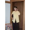 Tek cepli müslin gömlek sarı
