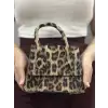 luxe leopar cilt çanta