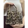 luxe leopar cilt çanta