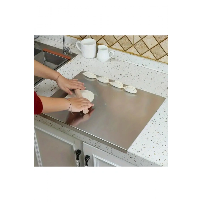 304 KALİTE PASLANMAZ ÇELİK ANTİBAKTERİYEL KESME TAHTASI
