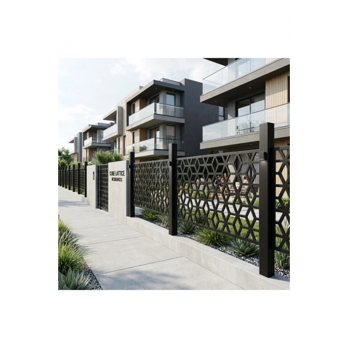 Lazer Dekoratif Lazer Kesim Ham Sac Panel Korkuluk (1995x995 mm - 2mm Boyasız Sac)