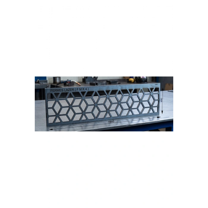 LAZER METAL 2 MM HAM SAC DEKORATİF KORKULUK PANELİ 495 × 1195 mm