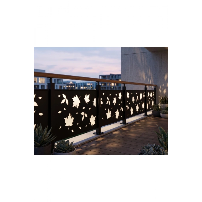 LAZER METAL 2 MM HAM SAC DEKORATİF KORKULUK PANELİ 495 × 1195 mm