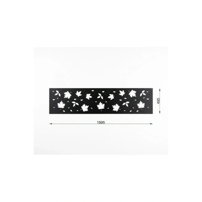 LAZER METAL 2 MM HAM SAC DEKORATİF KORKULUK PANELİ 495 × 1195 mm