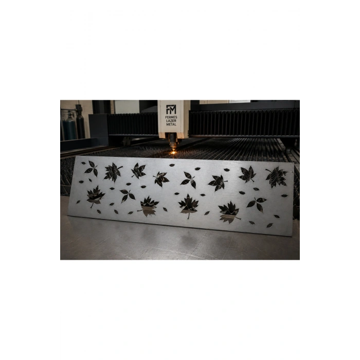 LAZER METAL 2 MM HAM SAC DEKORATİF KORKULUK PANELİ 495 × 1195 mm
