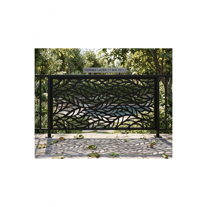 Lazer Dekoratif Lazer Kesim Ham Sac Panel Korkuluk (1995x995 mm - 2mm Boyasız Sac)